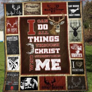 Hunting Quilt Blanket Ver 50  Quilt